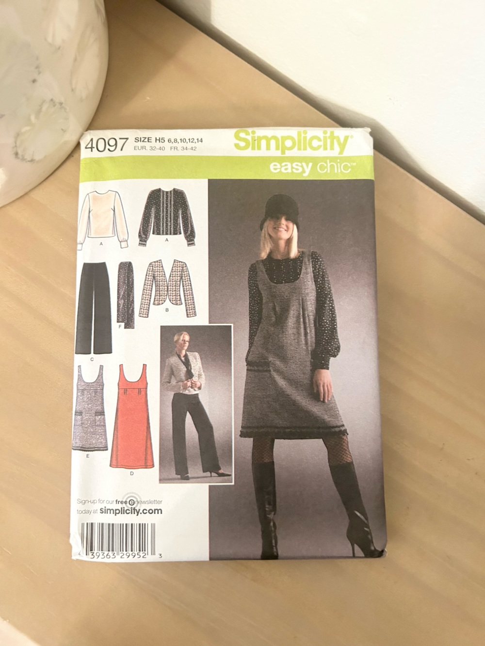 Vintage Simplicity 4097 Misses Blouse, Jacket, Pants & Jumper Sewing Pattern H5